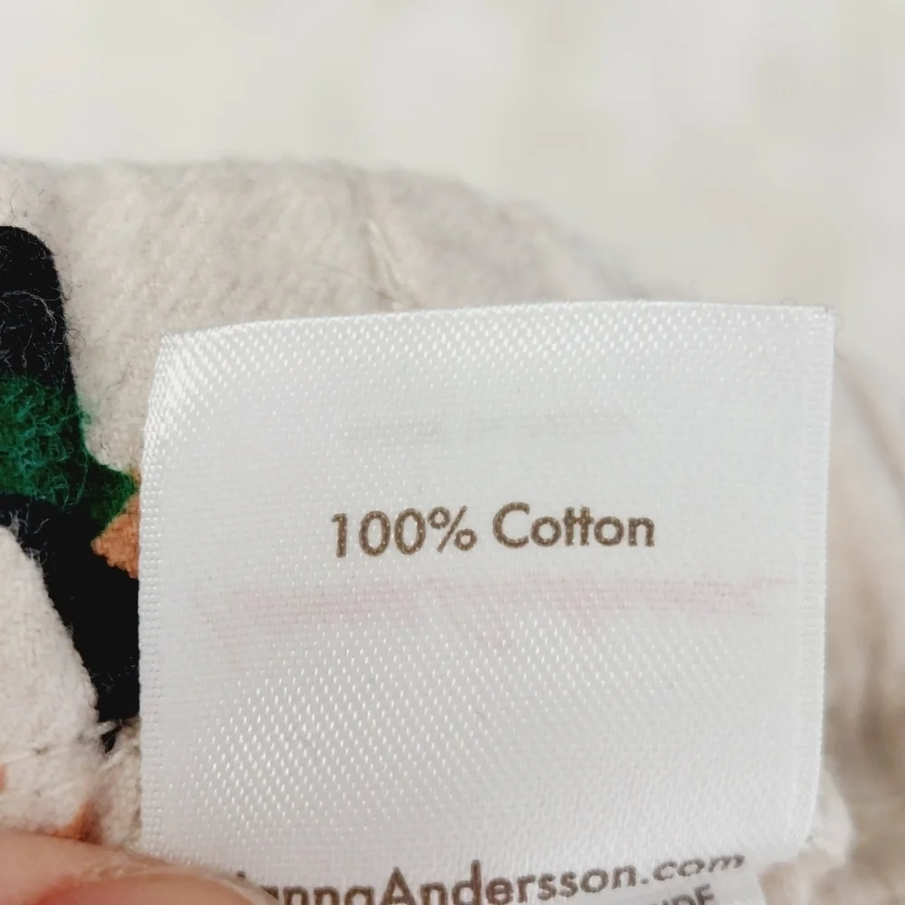 Hanna Andersson White Gnome Print Casual Comfy Sweat Pants/ Pajama Bottom P6258